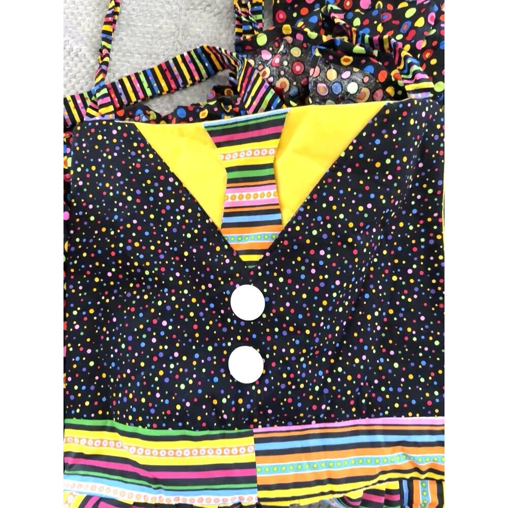 Handmade apron colorful  ruffles